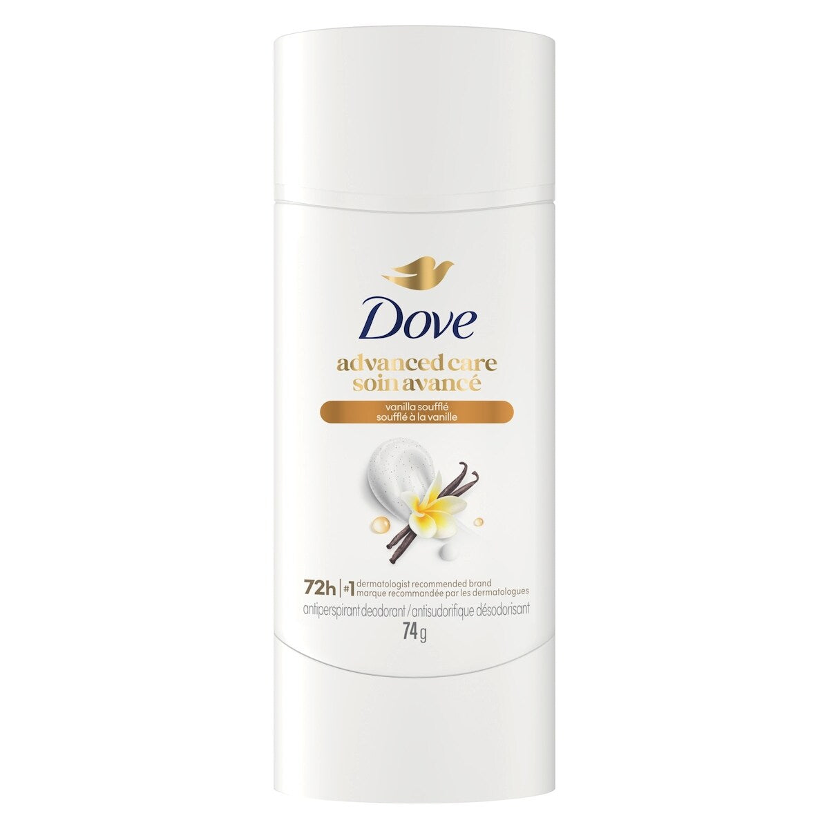 Soin Avancé Déodorant Antitranspirant, Soufflé à la Vanille, 74 g