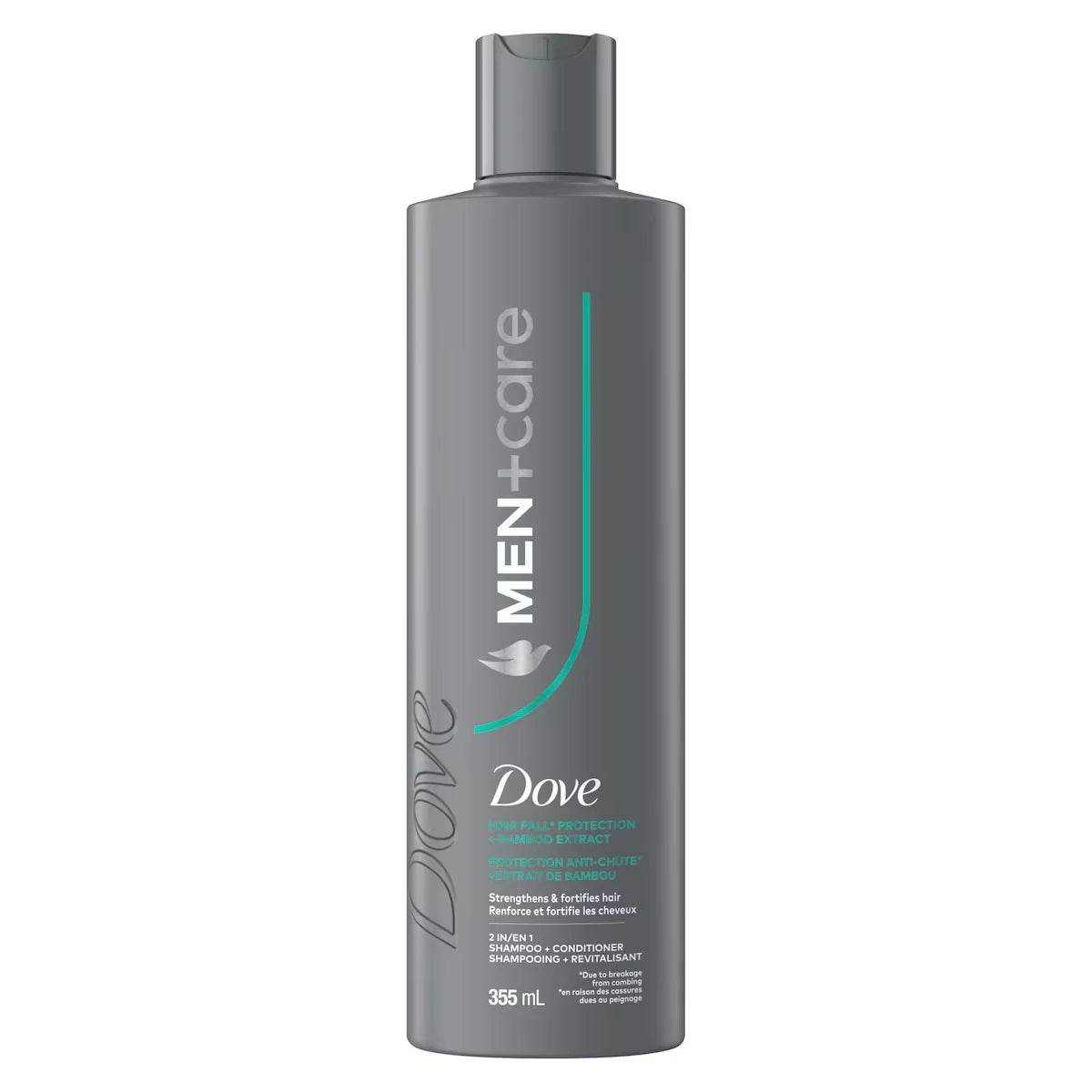 2-en-1 Shampooing + Revitalisant pour Renforcer et Fortifier les Cheveux Men+Care Hair Fall Protection  avec Extrait de Bambou, 355mL