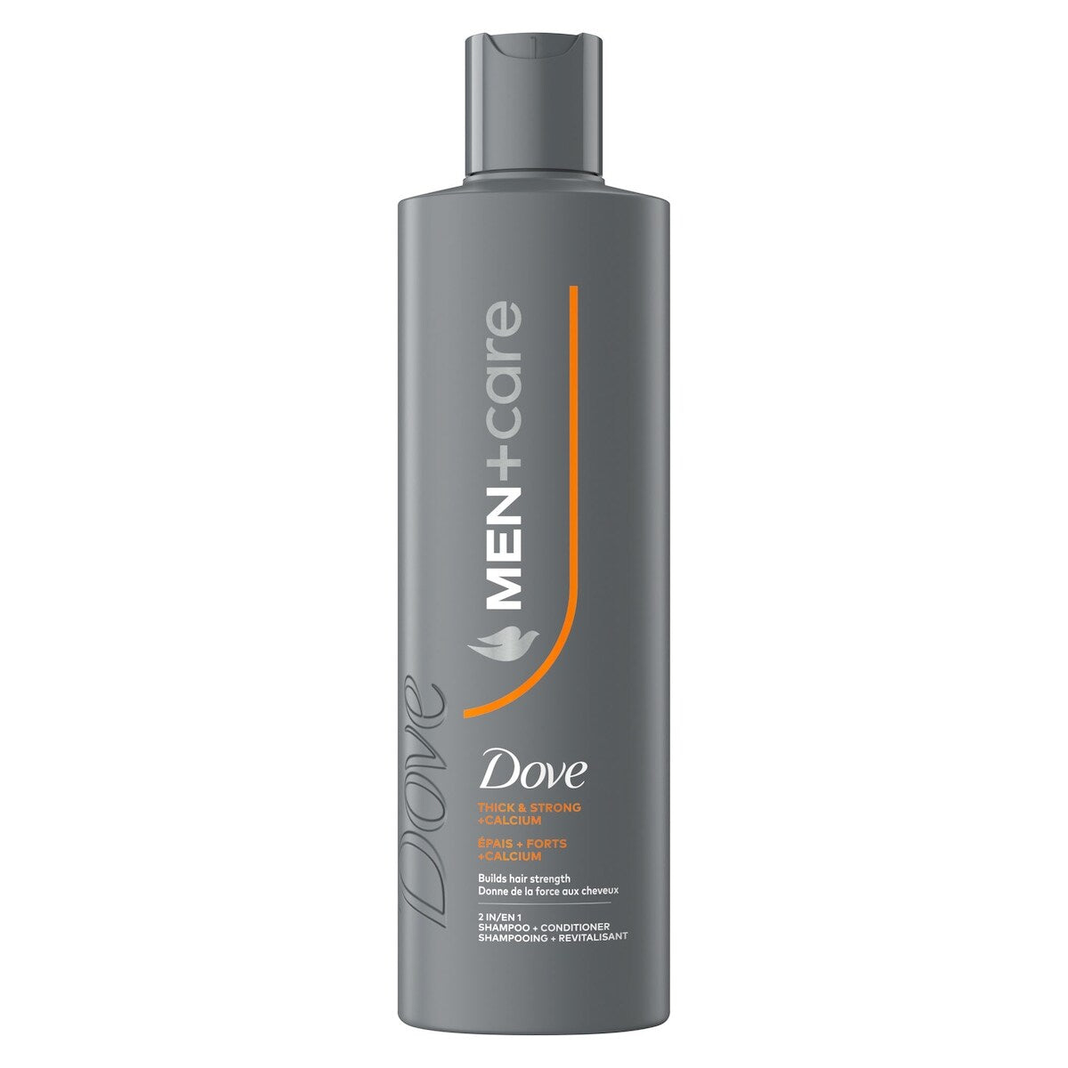 Shampooing + Revitalisant pour Cheveux Fragiles, Men+Care Thick + Strong  Renforce la Chevelure avec Calcium, 355mL