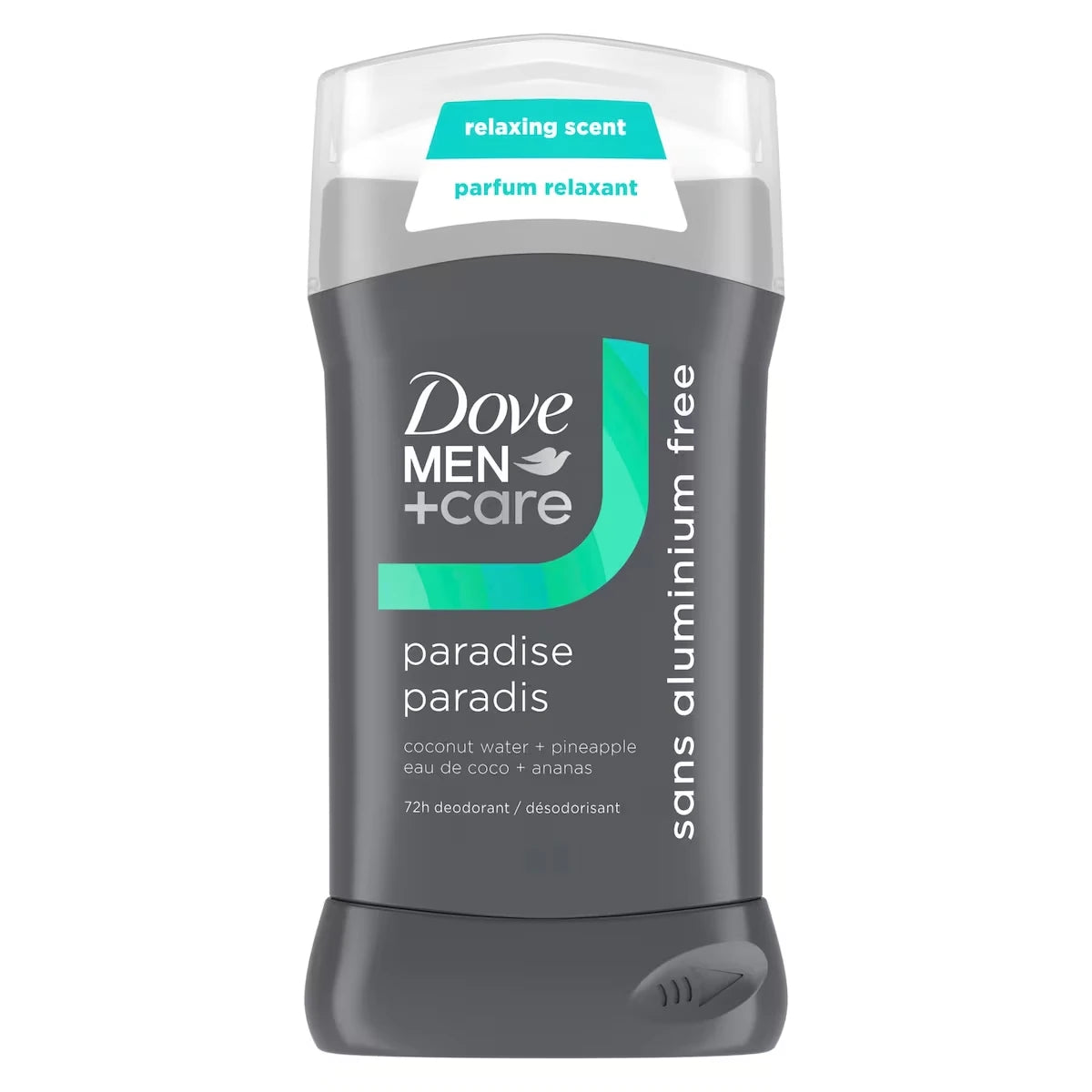 Men+Care Déodorant en bâton Paradise Eau de coco + Ananas, 85 g