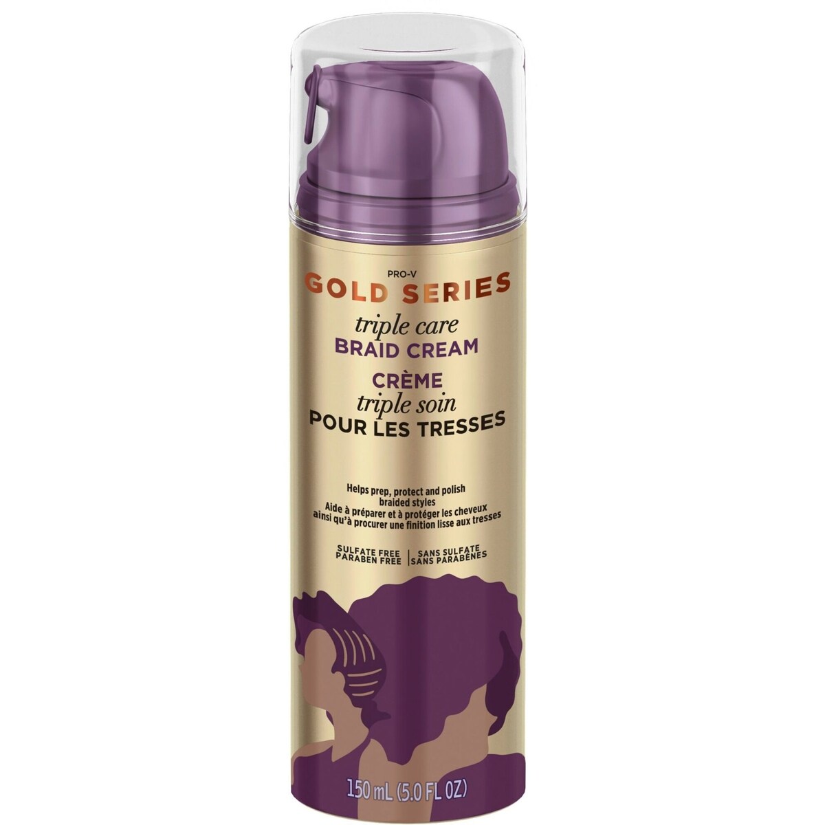 Crème triple soin pour les tresses Gold Series avec huile d’argan, 150 mL