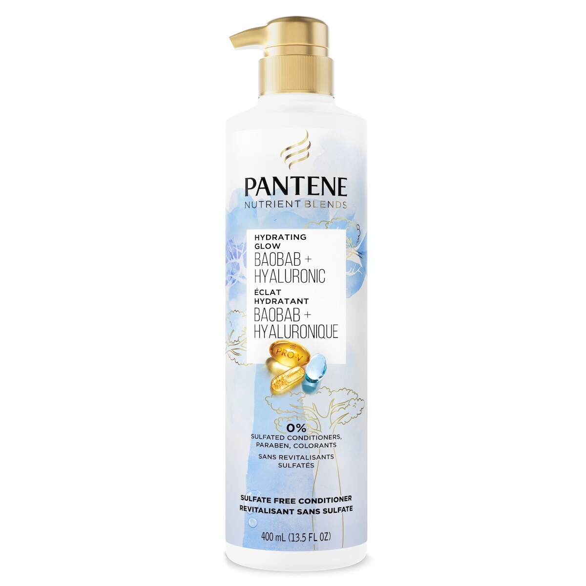 REVITALISANT Éclat hydratant SANS SULFATE NUTRIENT BLENDS avec essence de baobab, 400 mL
