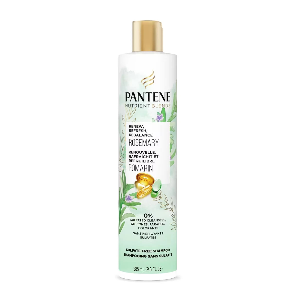 SHAMPOOING SANS SULFATE NUTRIENT BLENDS au romarin, 285 mL