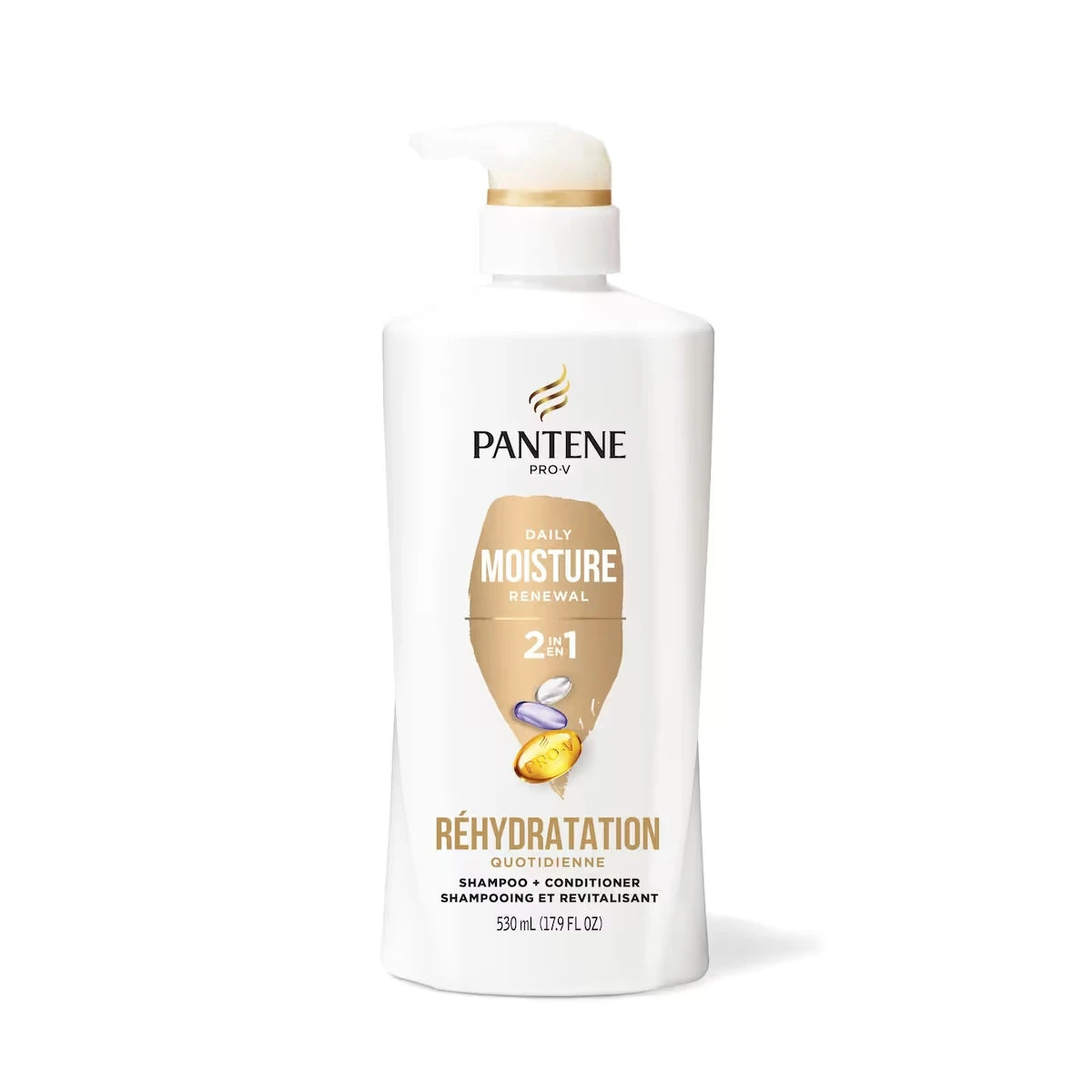Shampooing et revitalisant 2 en 1 PRO-V Daily Moisture Renewal, 17,9 oz/530 mL