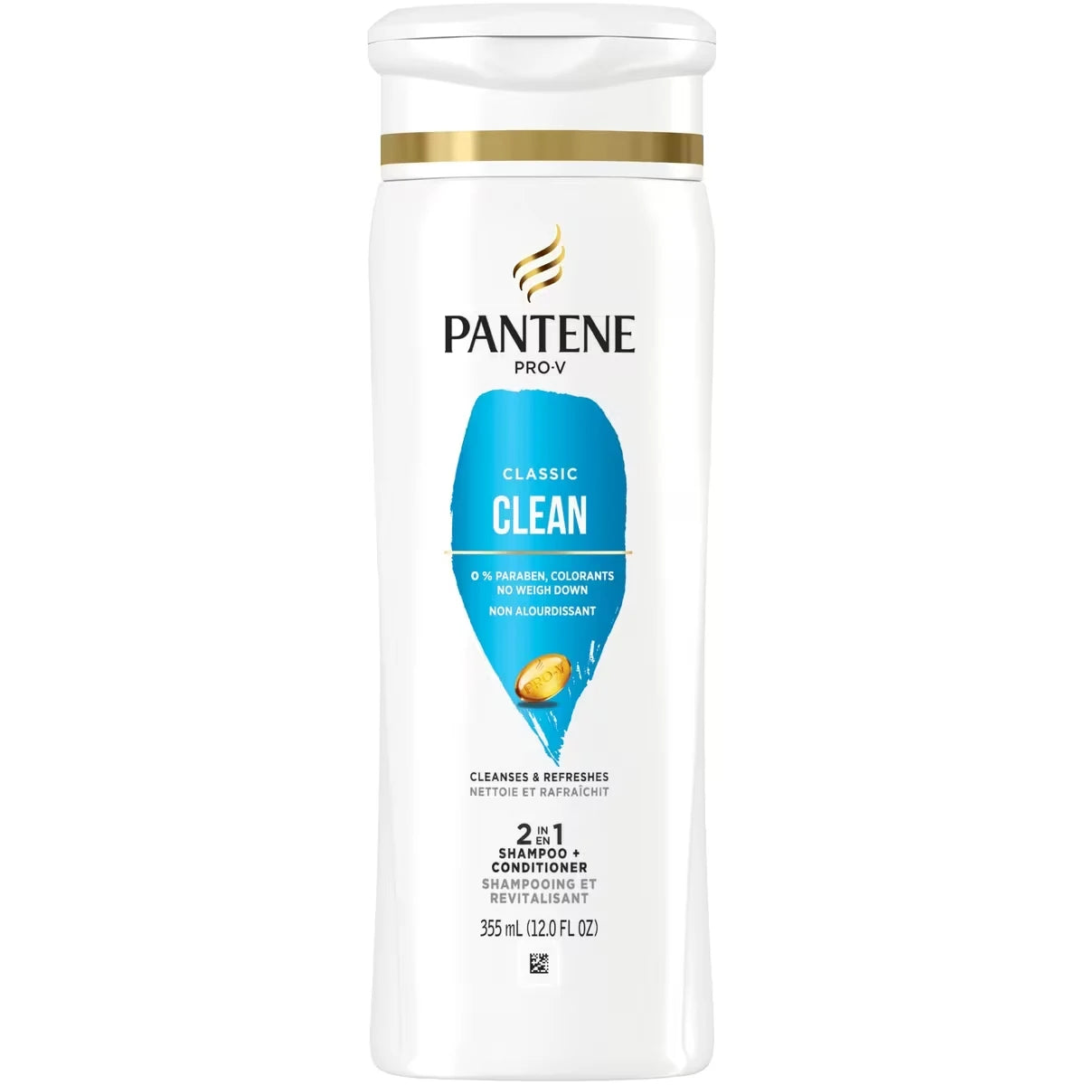 Shampooing et revitalisant 2 en 1 PRO-V Classic Clean