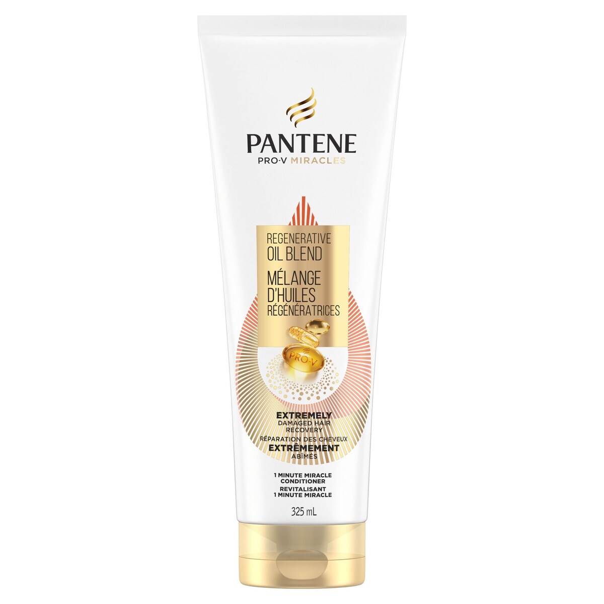 Revitalisant Pro-V Miracles Soins pour dommages extrêmes avec mélange d’huiles 1Minute Miracle