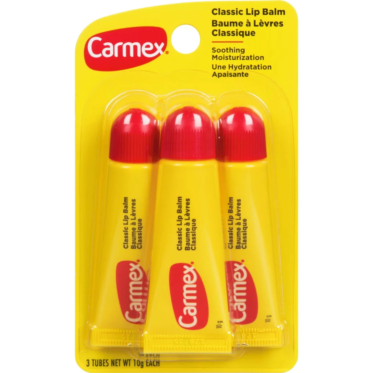 Classic Lip Balm - 3 Squeeze Tubes x 10g