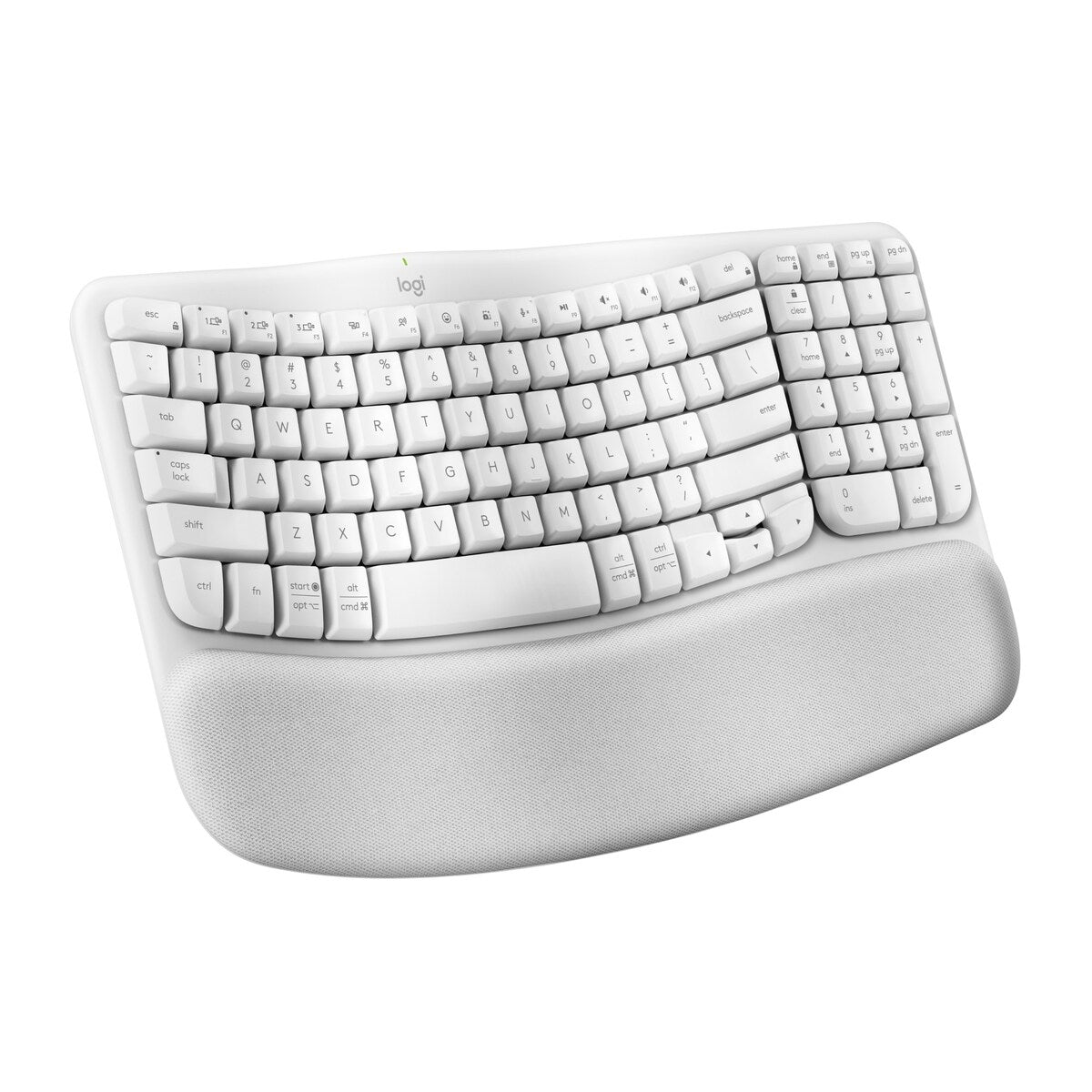 Wave Keys - clavier ergonomique sans fil, repose-poignets rembourré