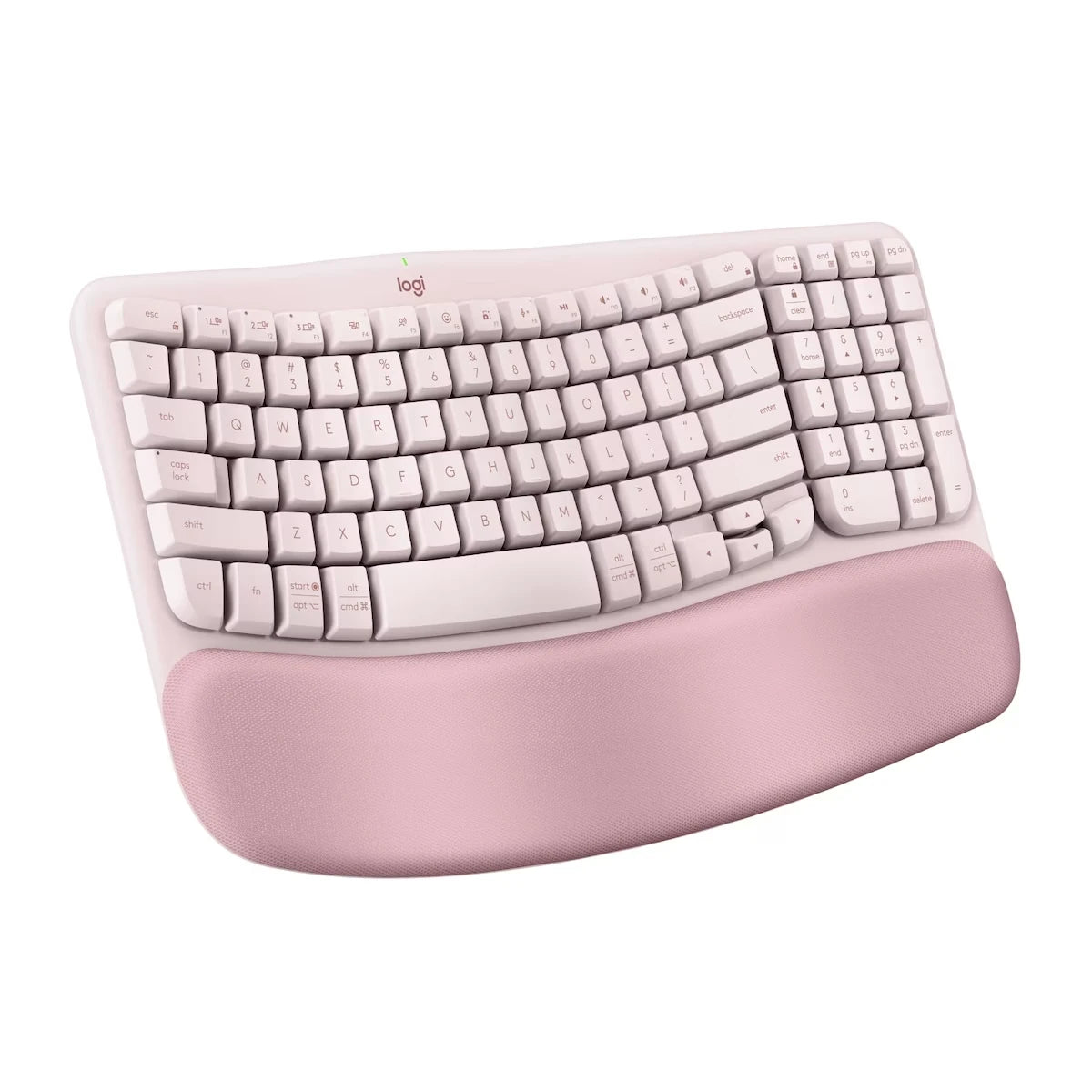 Wave Keys - clavier ergonomique sans fil, repose-poignets rembourré