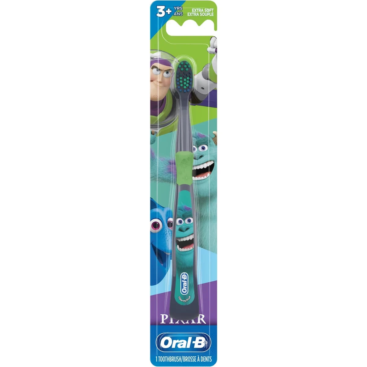 Oral-B – Brosse à dents pour enfants Pixar, 3 ans et plus – 1 u