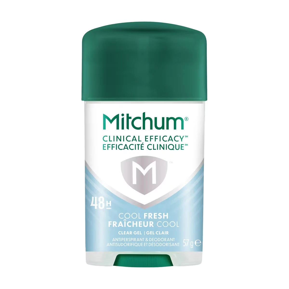 Pour hommes désodorisant et antisudorifique en gel clair efficacité clinique, fraîcheur cool