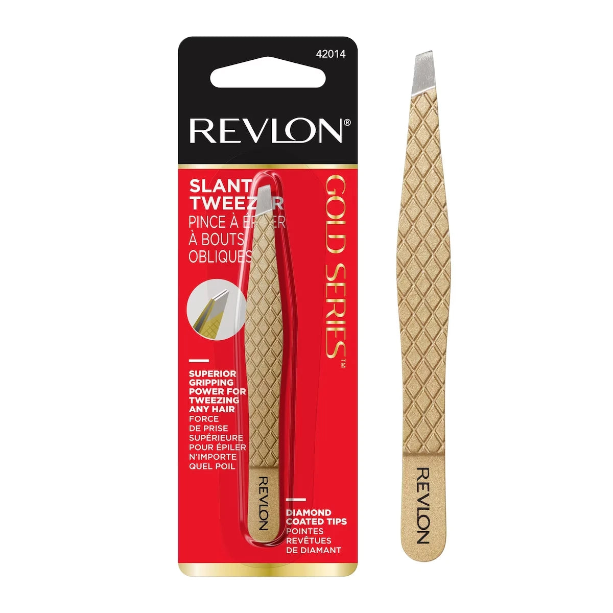 Gold Series Titanium Coated Slant Tweezer