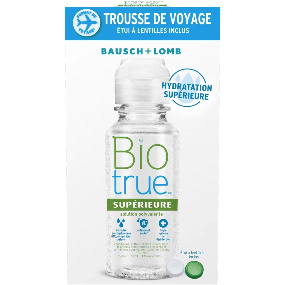 Solution polyvalente Biotrue Supérieure trousse de voyage