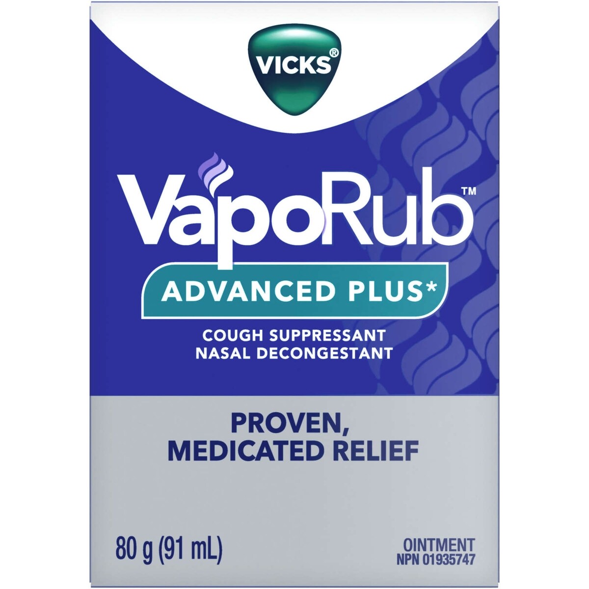 Avancé Plus, décongestionnant nasal, antitussif, vapeurs médicamenteuses, onguent à appliquer sur la poitrine