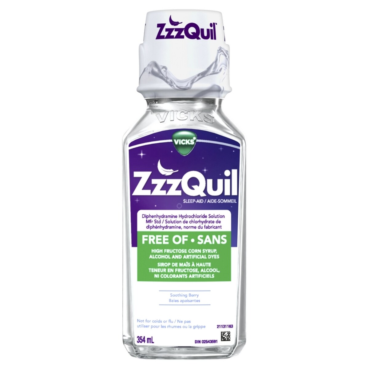 VZZZQuil sans baies 354mL