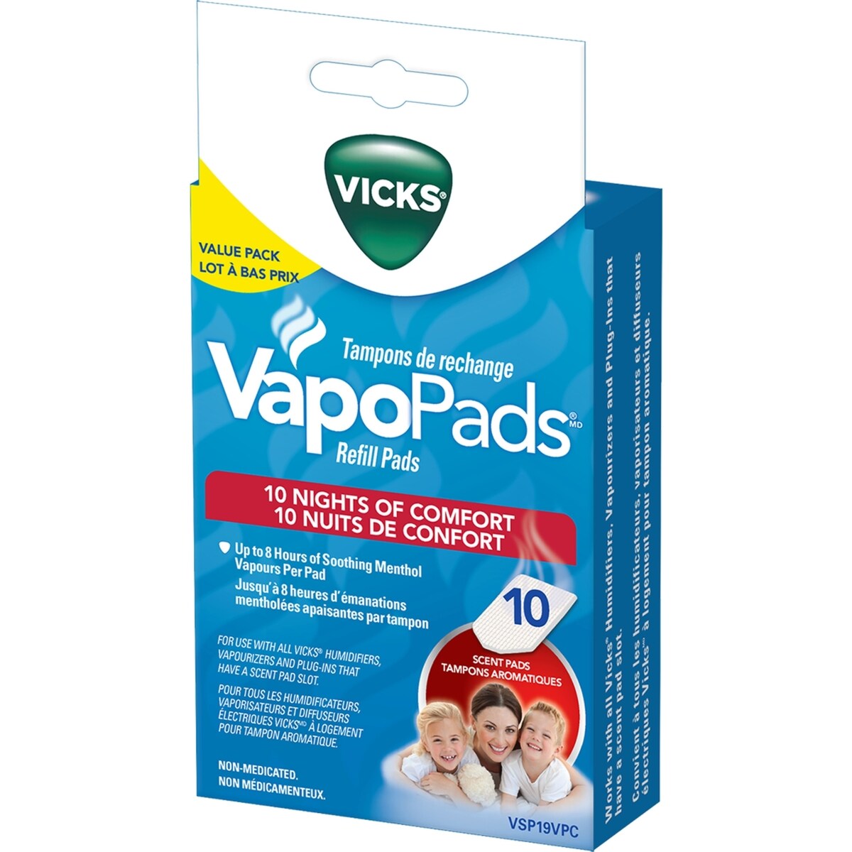 Tampons de rechange Vapopads, format économique