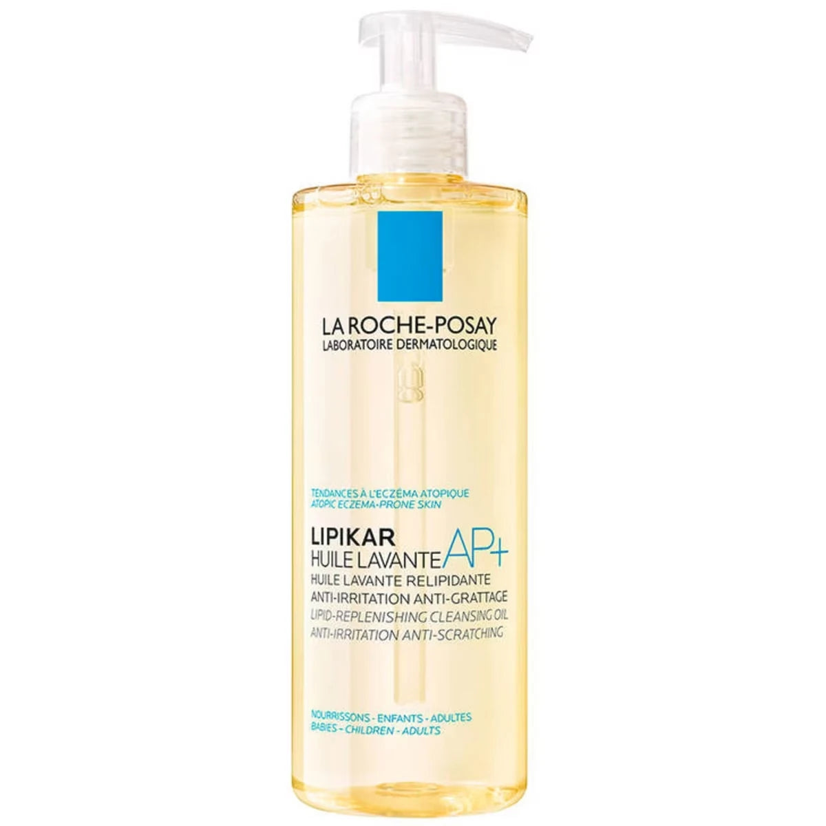 Lipikar Huile AP+, Huile nettoyante anti-démangeaisons pour le corps, au beurre de karité