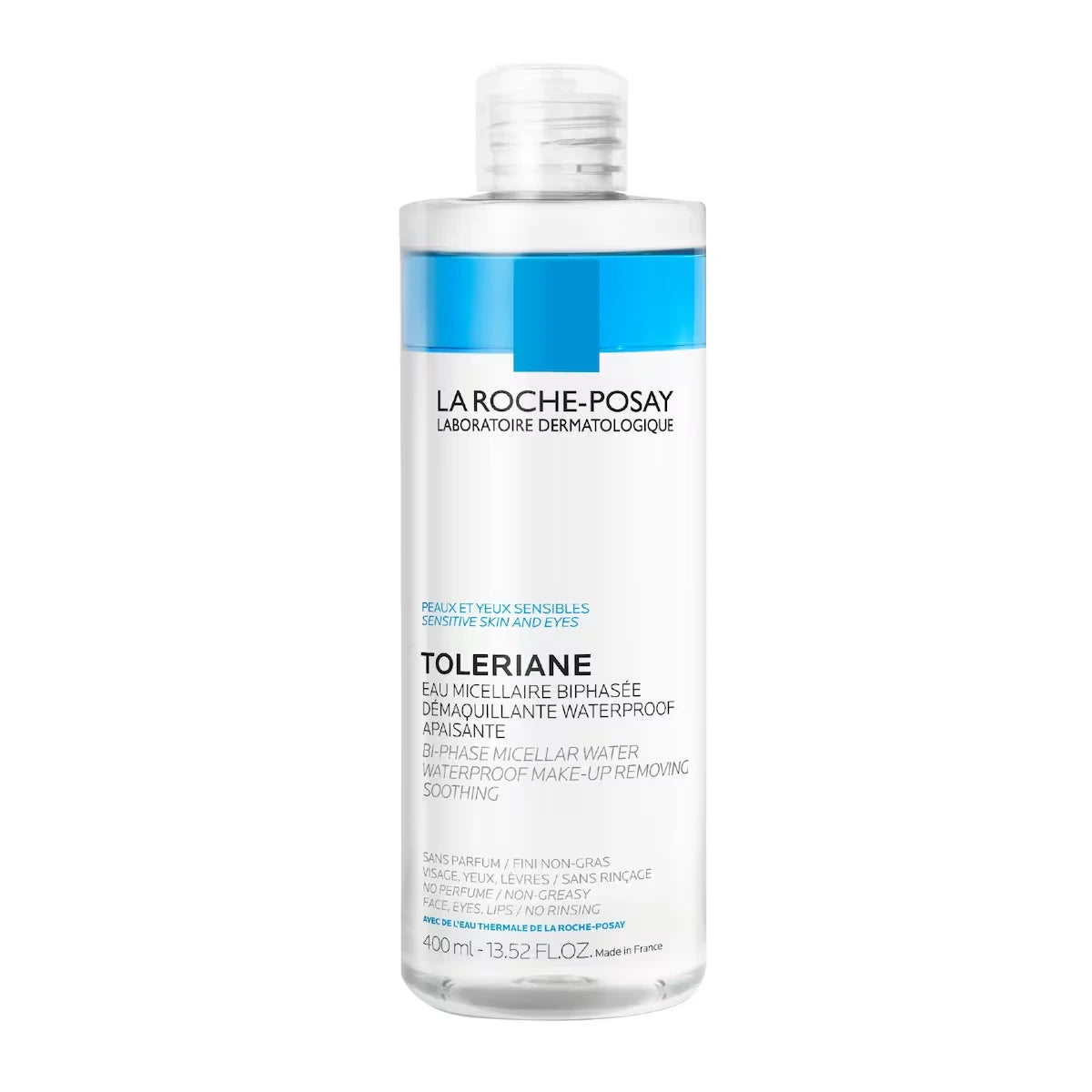 Oil-Infused Micellar Cleansing Water, Sensitive Skin and Eyes, with 10% Ultra Fine Oil, Gentle and Non-Greasy 400mL