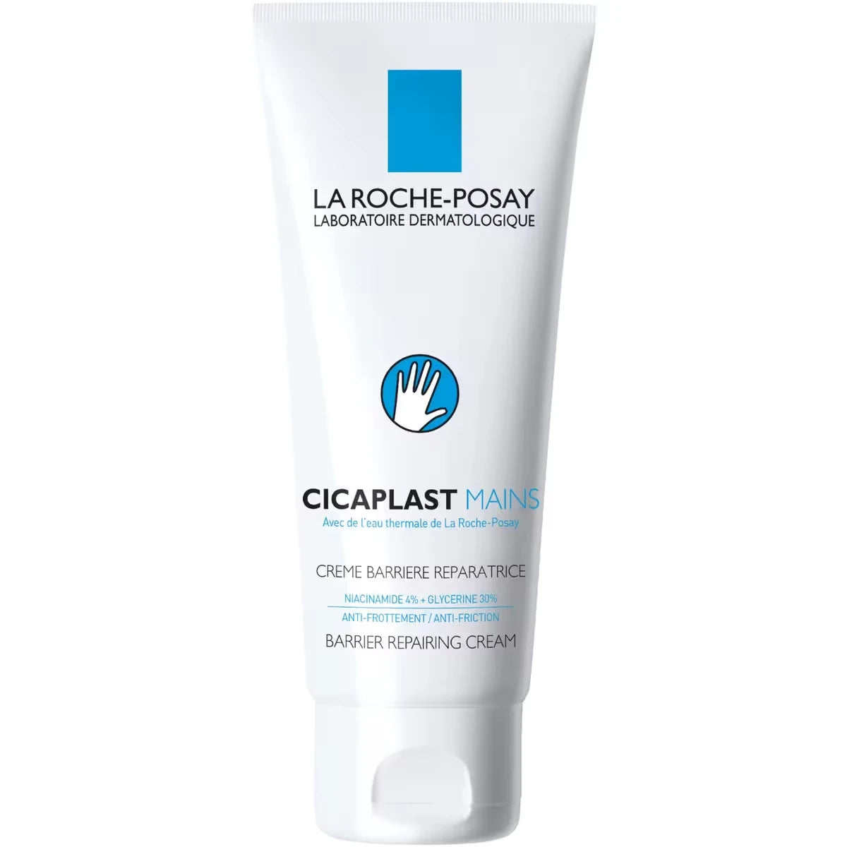 Baume à mains, Cicaplast pour mains sèches et crevassées, Crème hydratante quotidienne sans parfum à la glycérine et au beurre de karité, 100mL