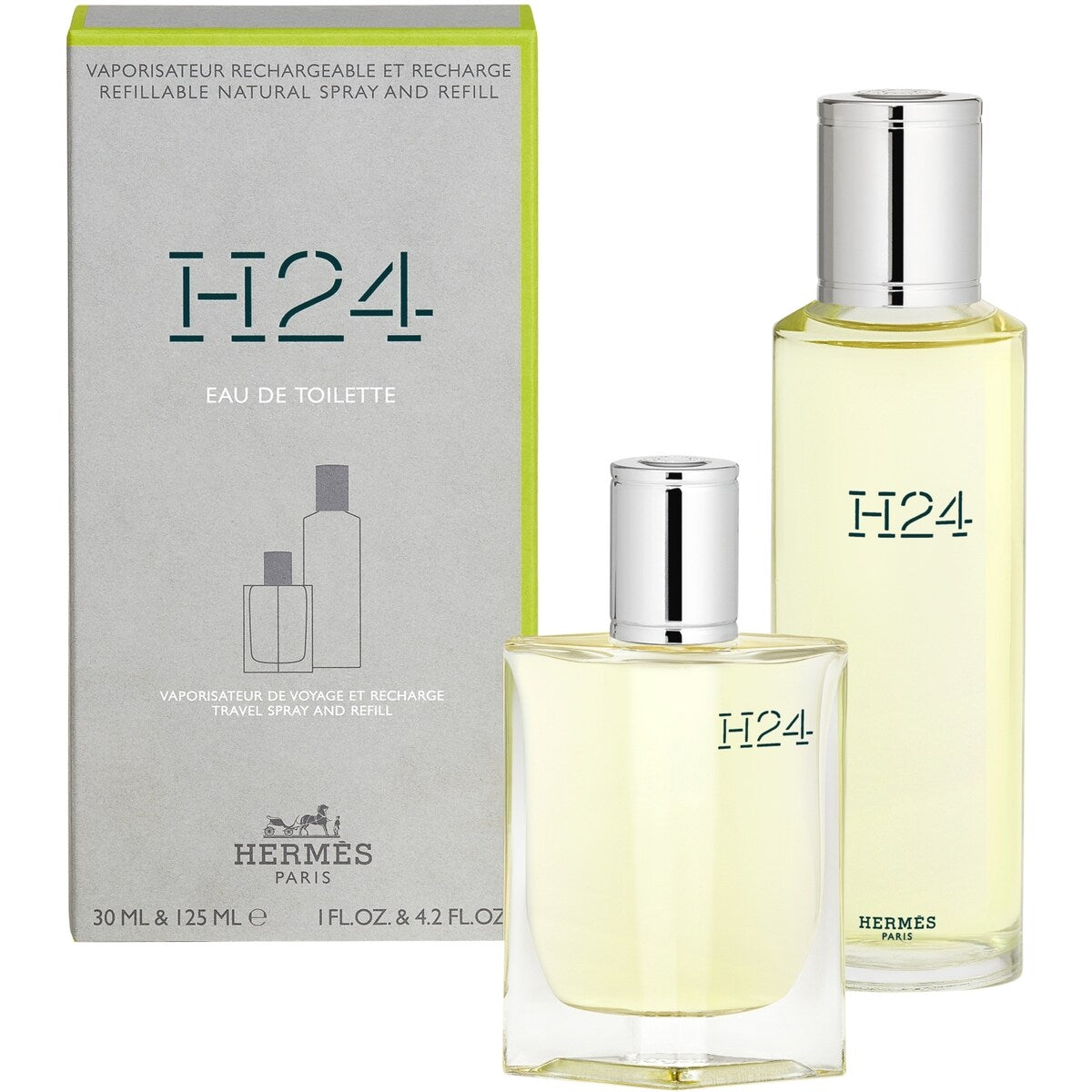 H24, H24 Eau de Toilette vaporisateur de voyage 30 ml et recharge 125 ml