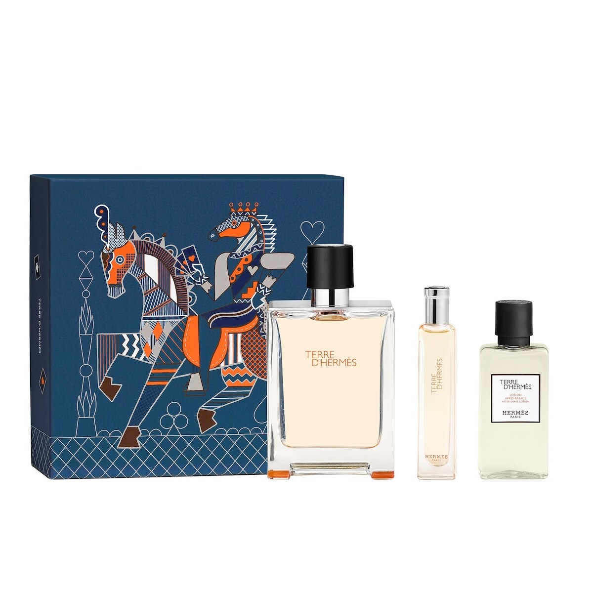 Coffret Terre d’Hermès, Eau de Toilette, 100 ml + 15 ml + 40 ml