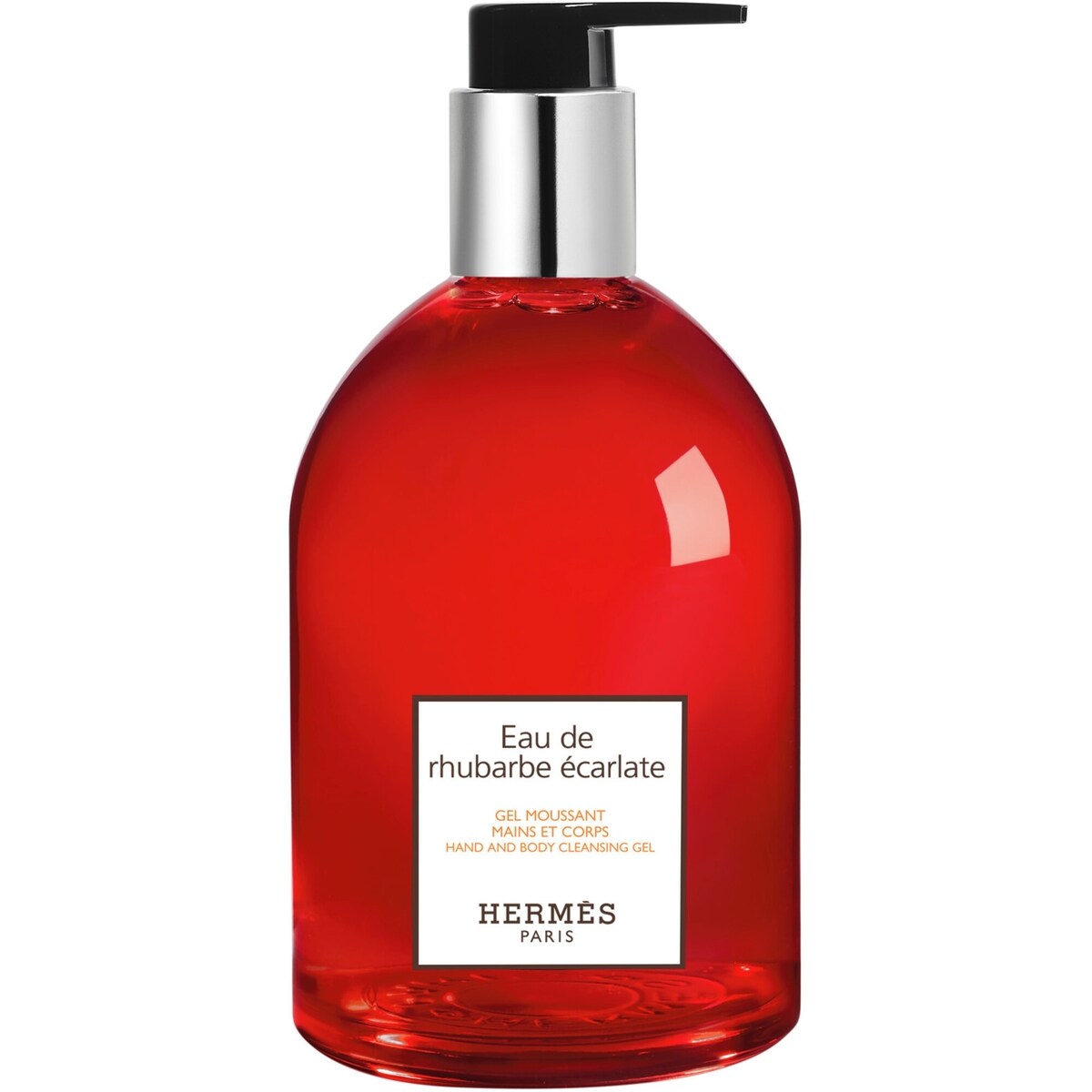 Eau de rhubarbe écarlate, gel moussant mains et corps