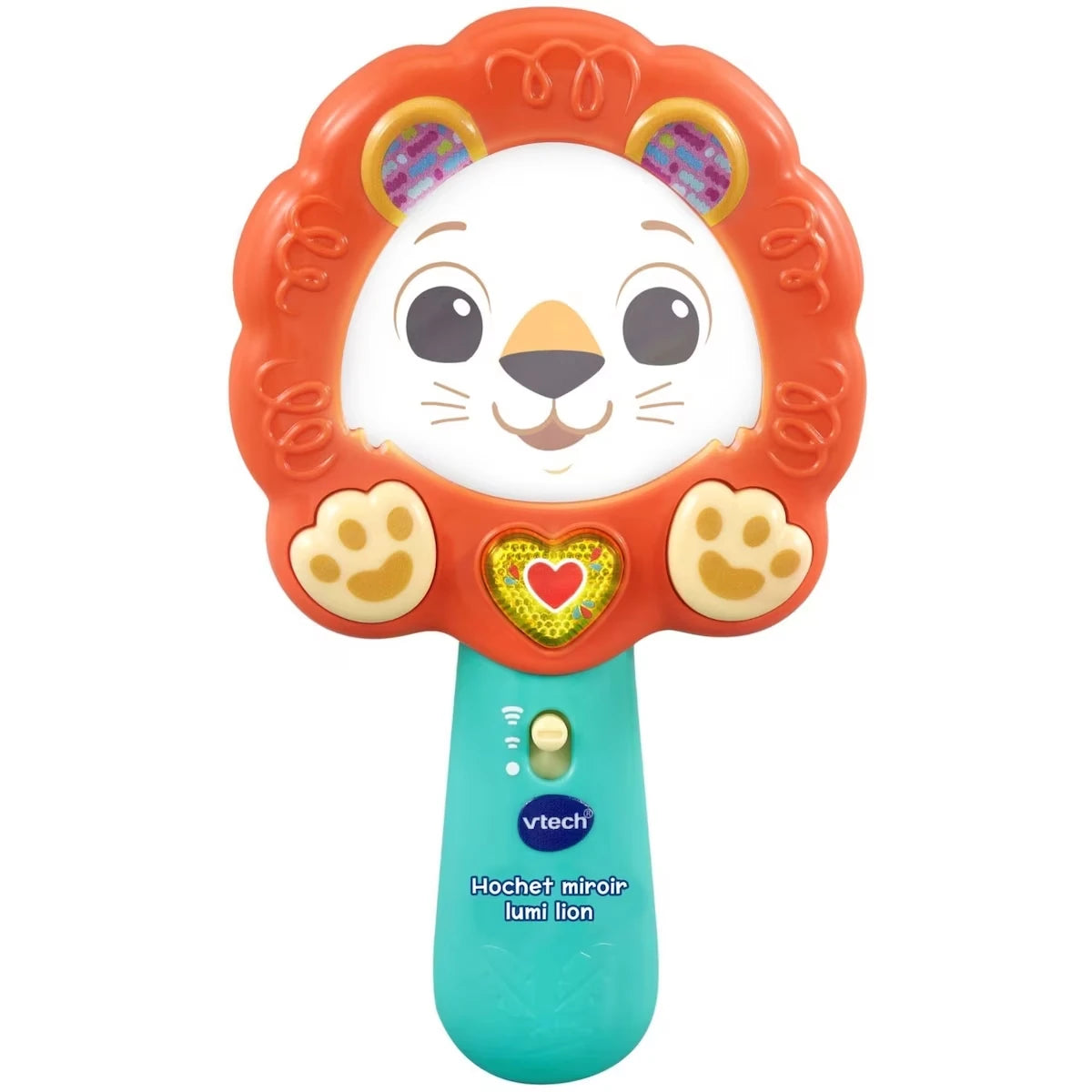 Hochet miroir lumi lion - Version française