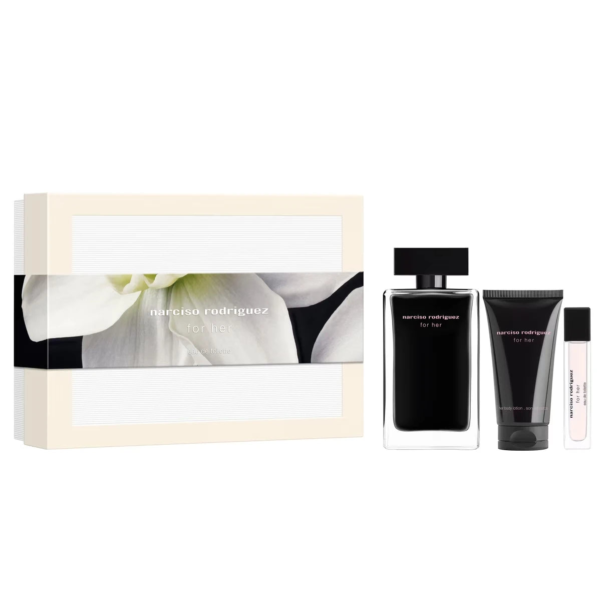 Coffret cadeau Eau de Toilette For Her – 3 pièces
