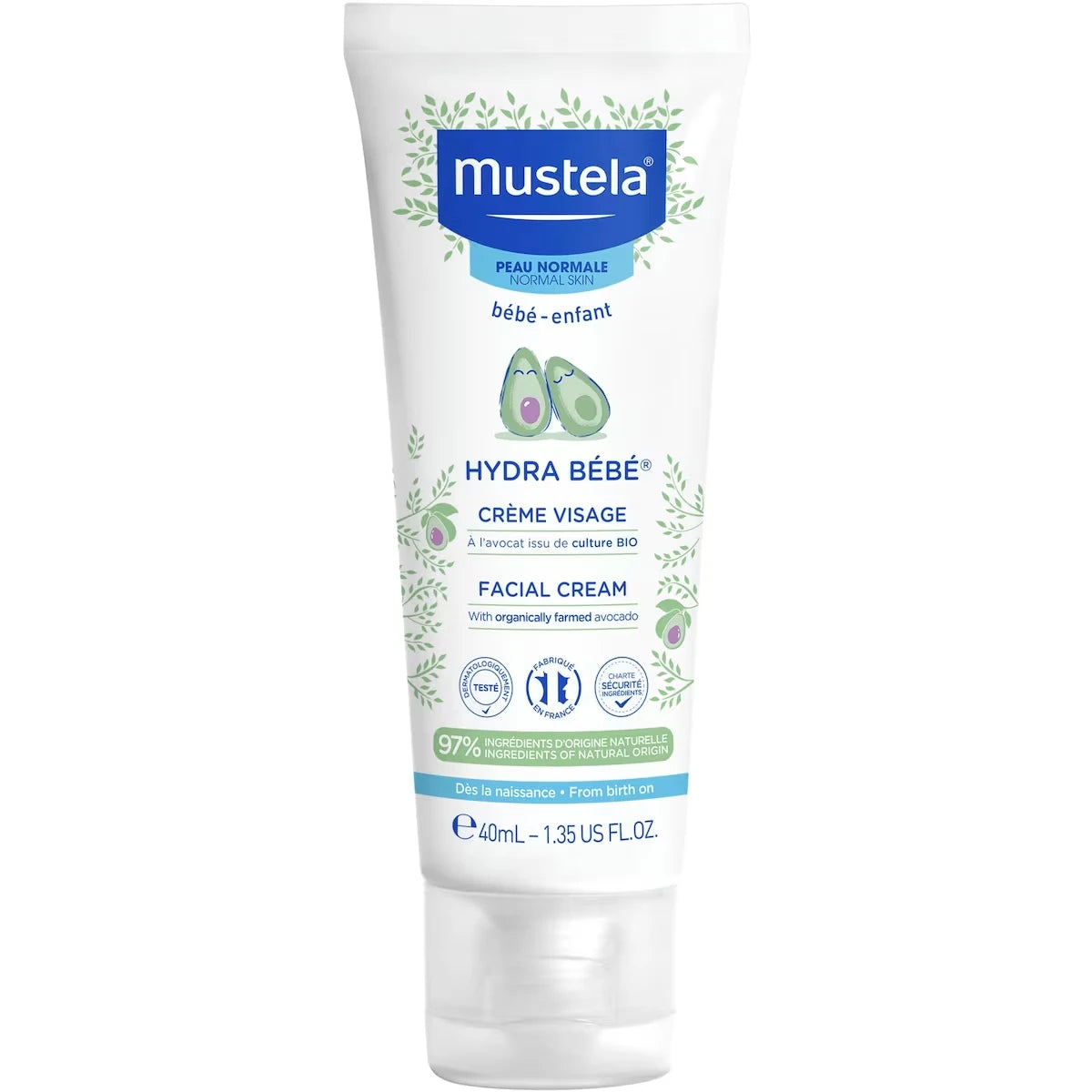 Crème Visage Hydra Bébé à l'avocat BIO
