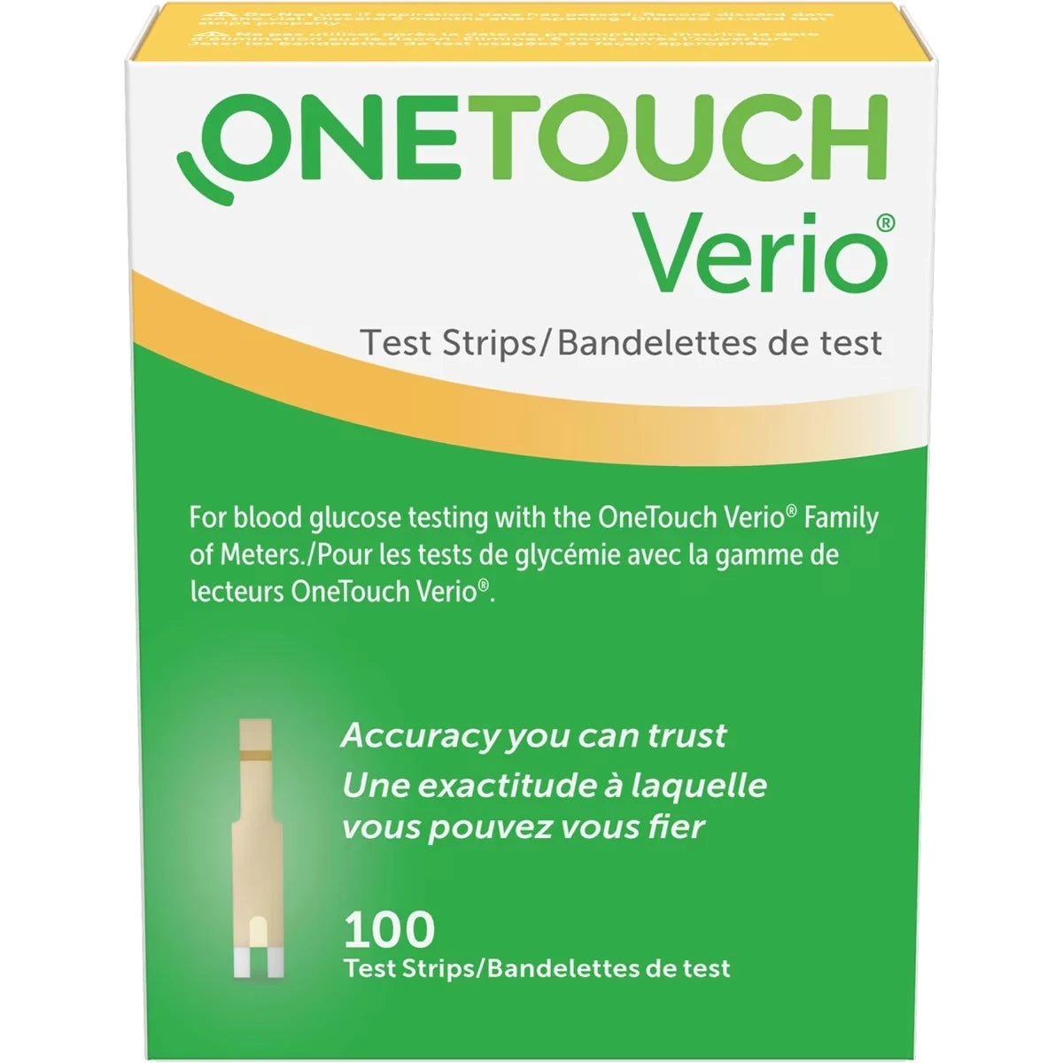 Bandelettes De Test Onetouch Verio (100)