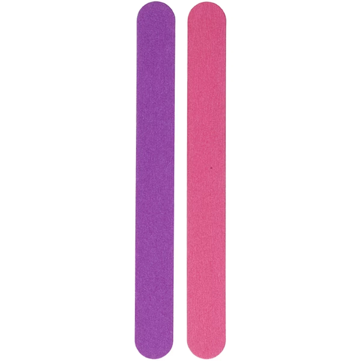 6 Purple manicure wood backed files 12 cm + 6 free pink files