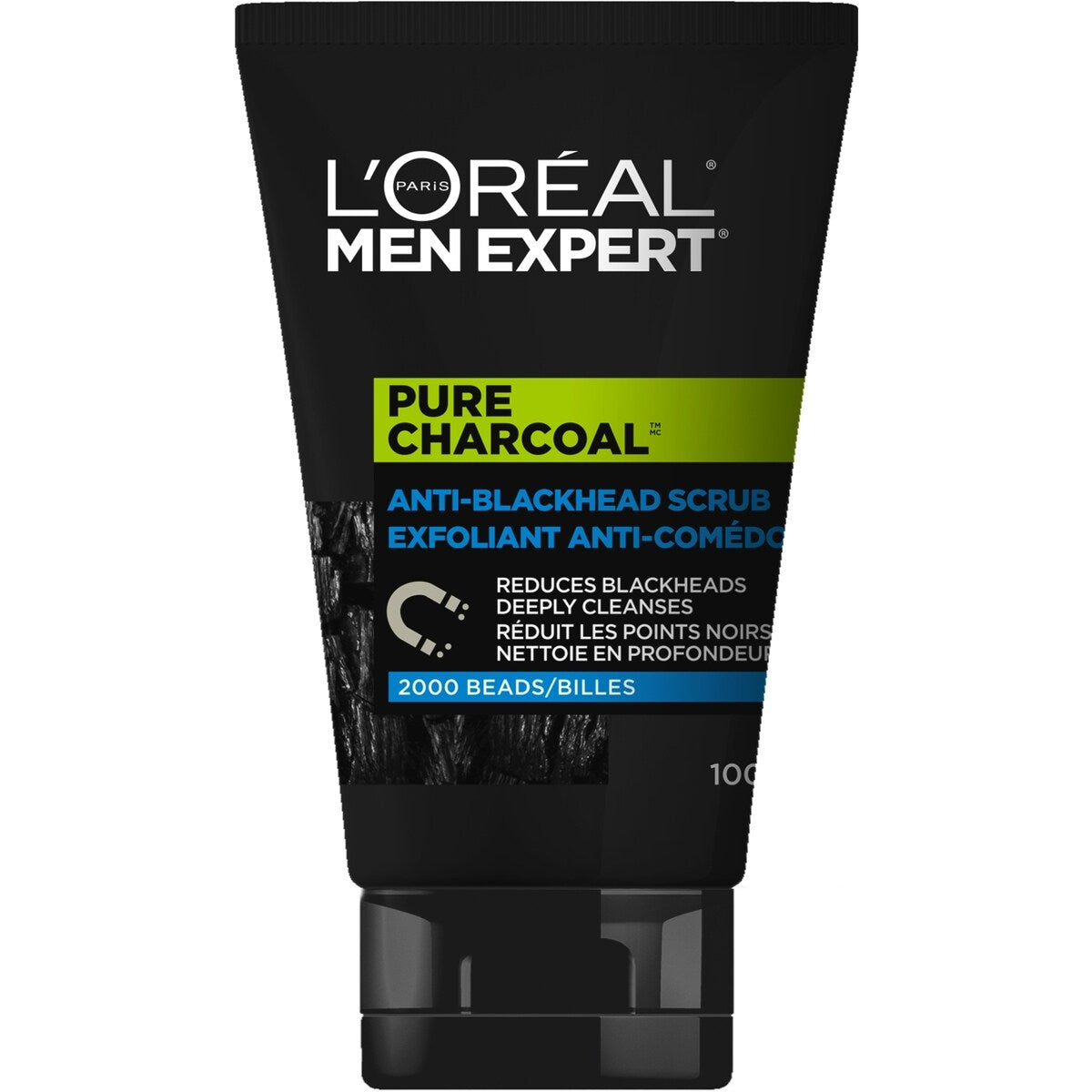 Exfoliant Charbon Pure Charcoal pour le visage pour hommes avec charbon de chêne