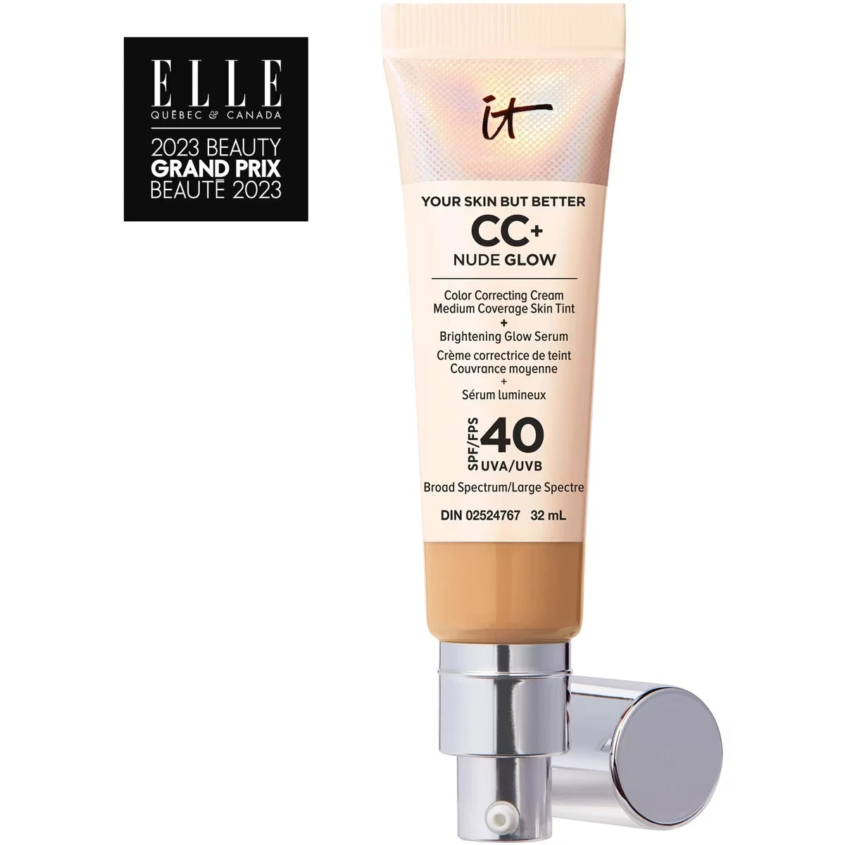 CC+ Nude Glow Foundation with SPF 40 and 2% niacinamide