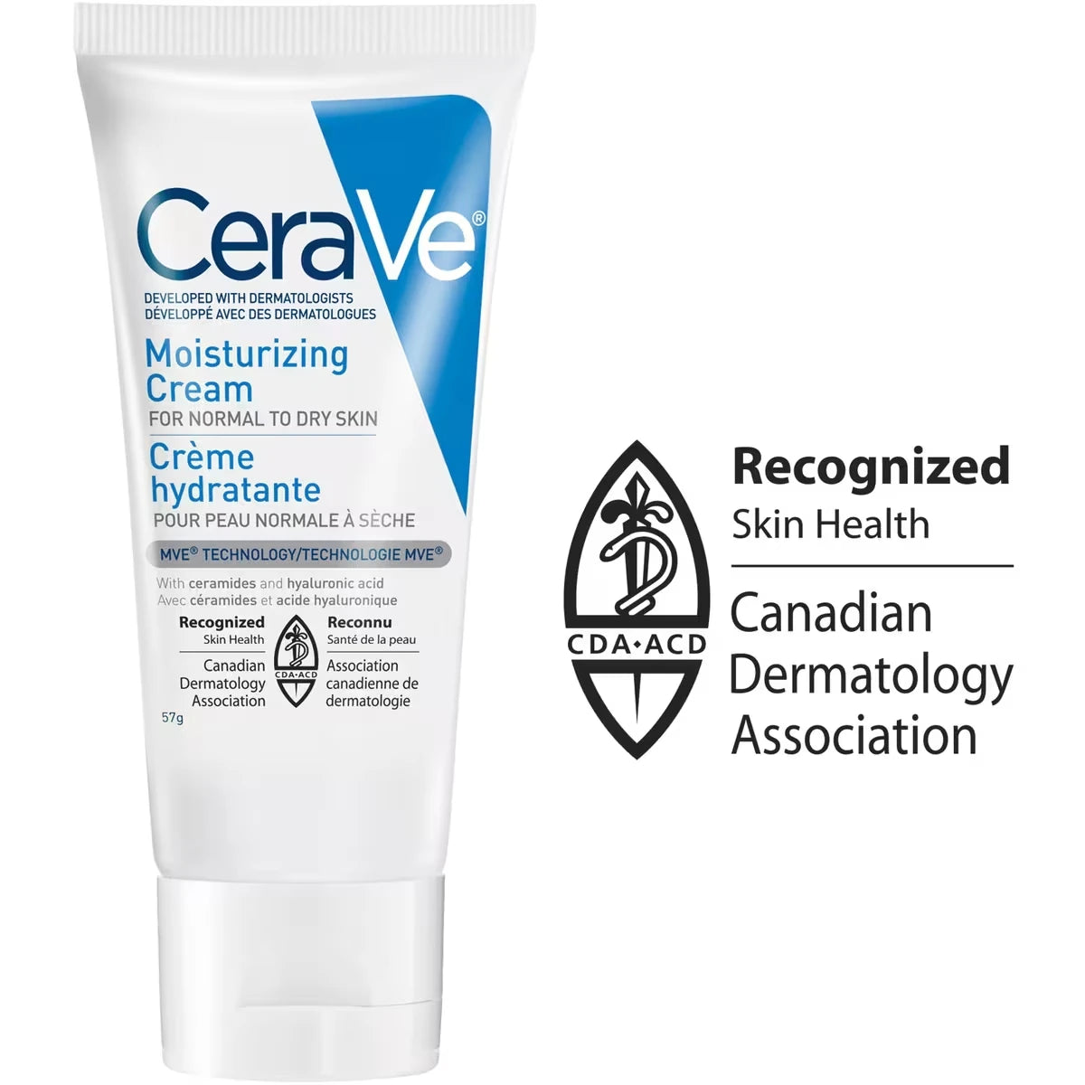 Moisturizing Cream Daily Face & Body Moisturizer for Dry Skin with Hyaluronic Acid & 3 Ceramides
