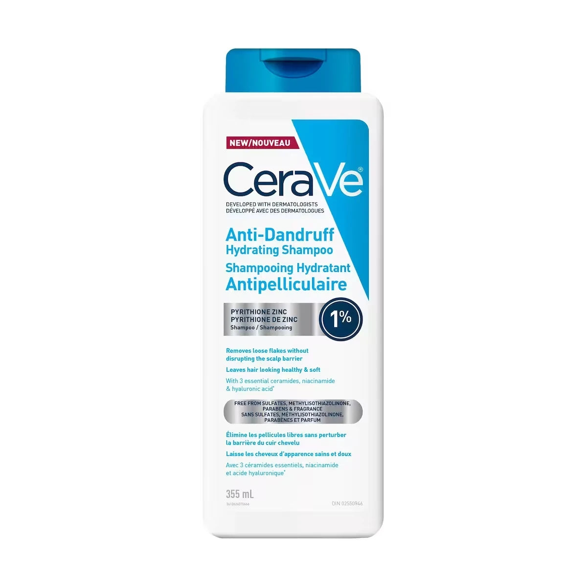 Shampooing hydratant antipelliculaire