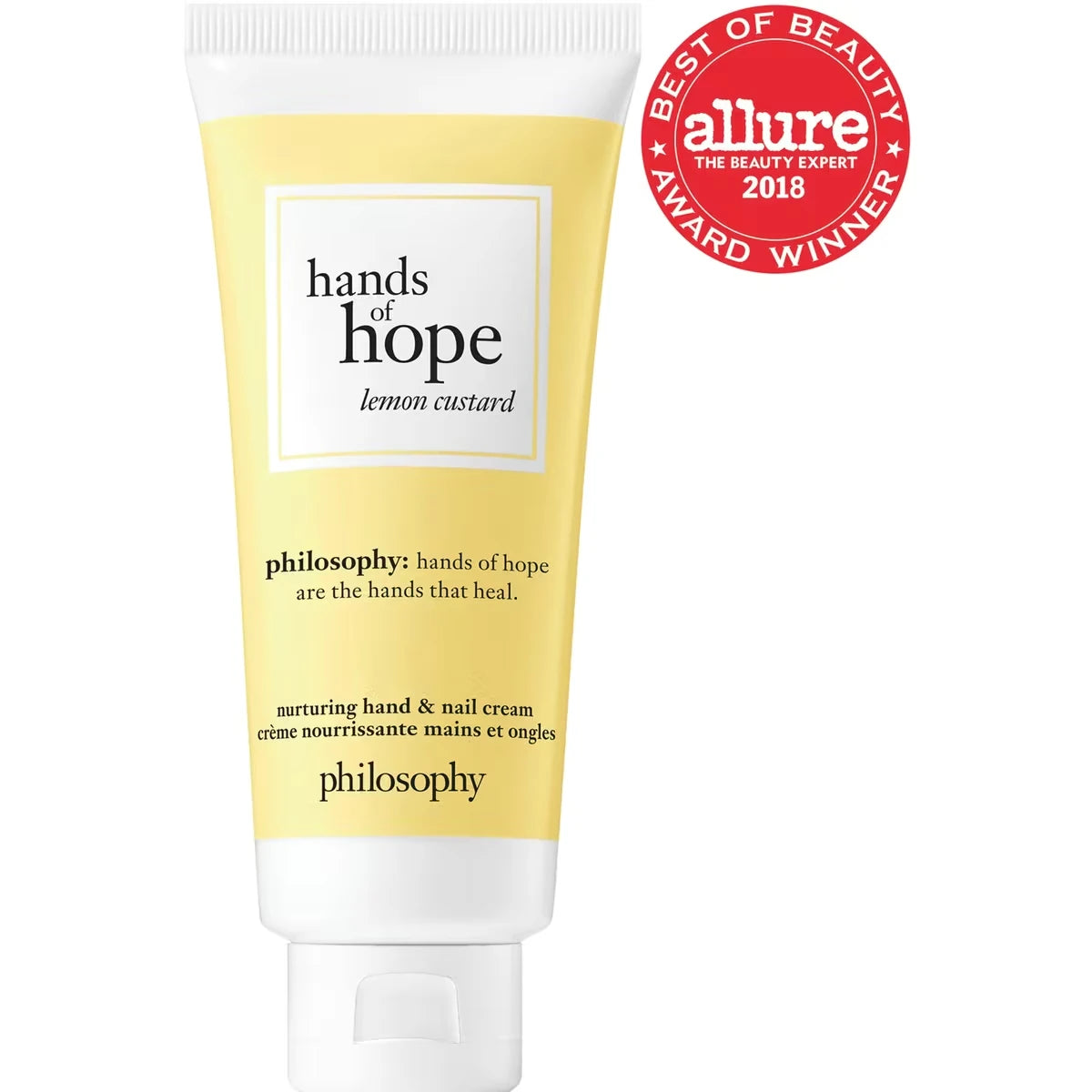 crème pour les mains & ongles hands of hope crème au citron, absorption rapide, jusqu'à 24h d'hydratation, fini lumineux & sain