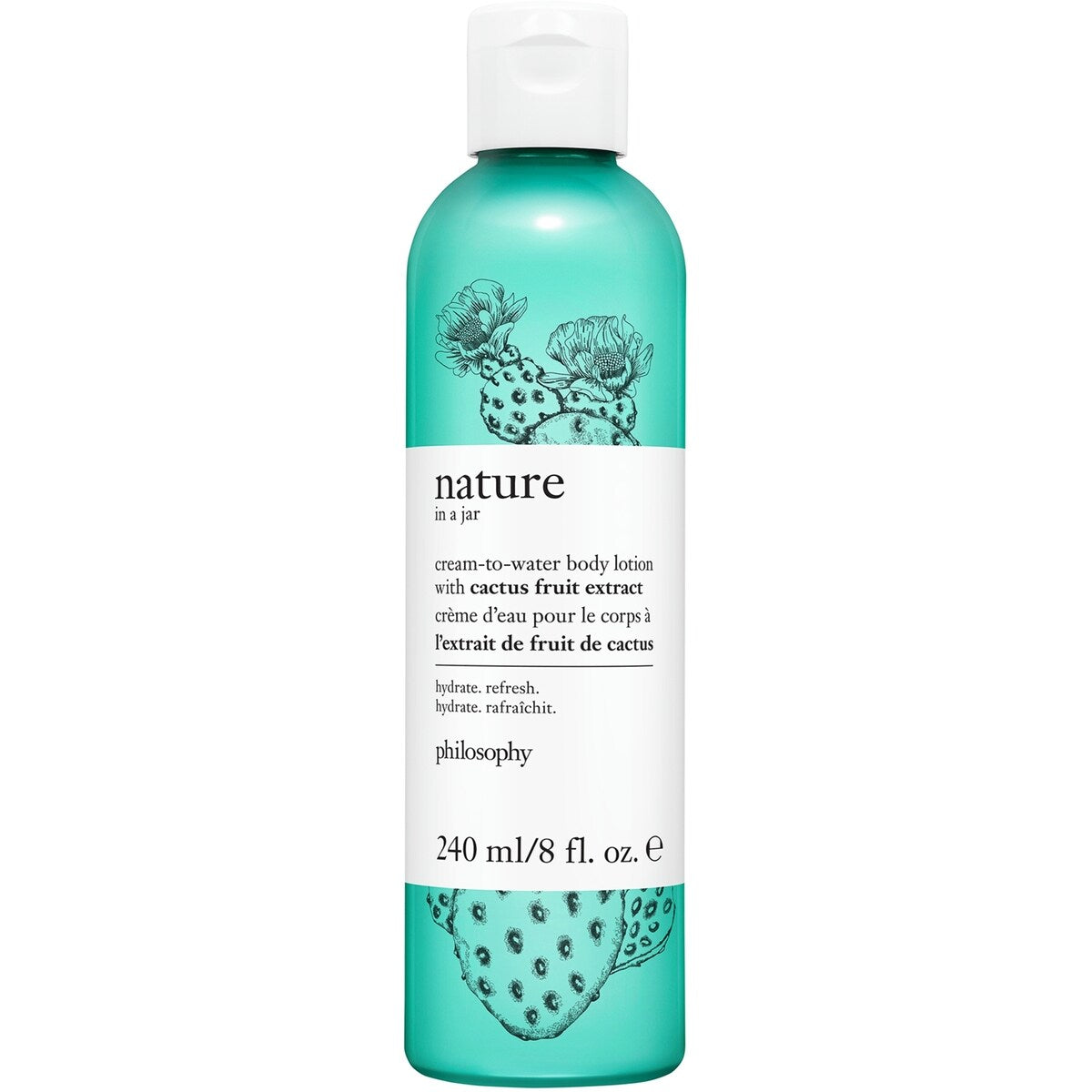 crème d'eau pour le corps à l'extrait de fruit de cactus nature in a jar