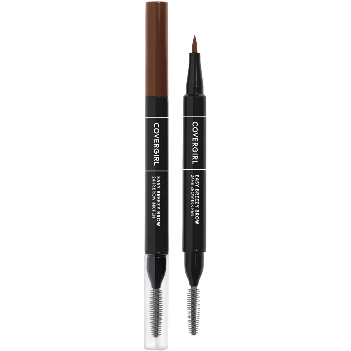 Easy Breezy Brow 24HR Brow Ink Pen™, dual applicator, ultra-precise felt-tip, spoolie comb, water-resistant, lightweight, 100% Cruelty-Free