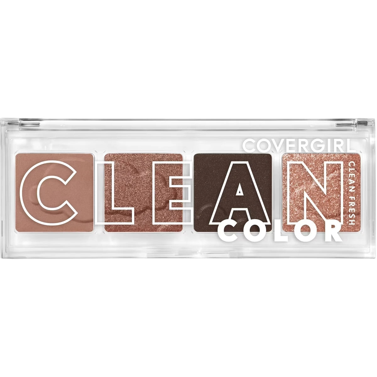 Clean Fresh Clean Colour Quad, Clean and vegan formula without talc, mineral oil, paraben and fragrance, highly pigmented eyeshadow