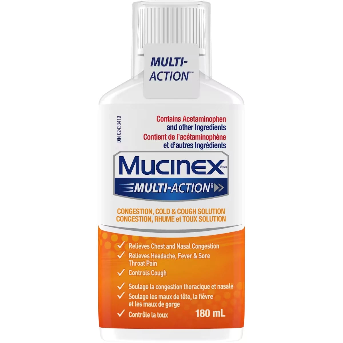 Multi-Action® Solution contre la congestion, le rhume et la toux