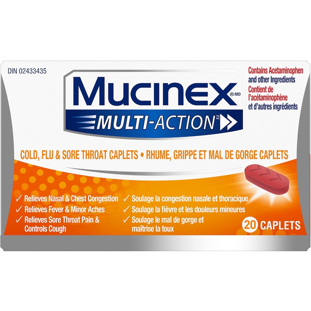 Multi-Action® Caplets Congestion, rhume et toux