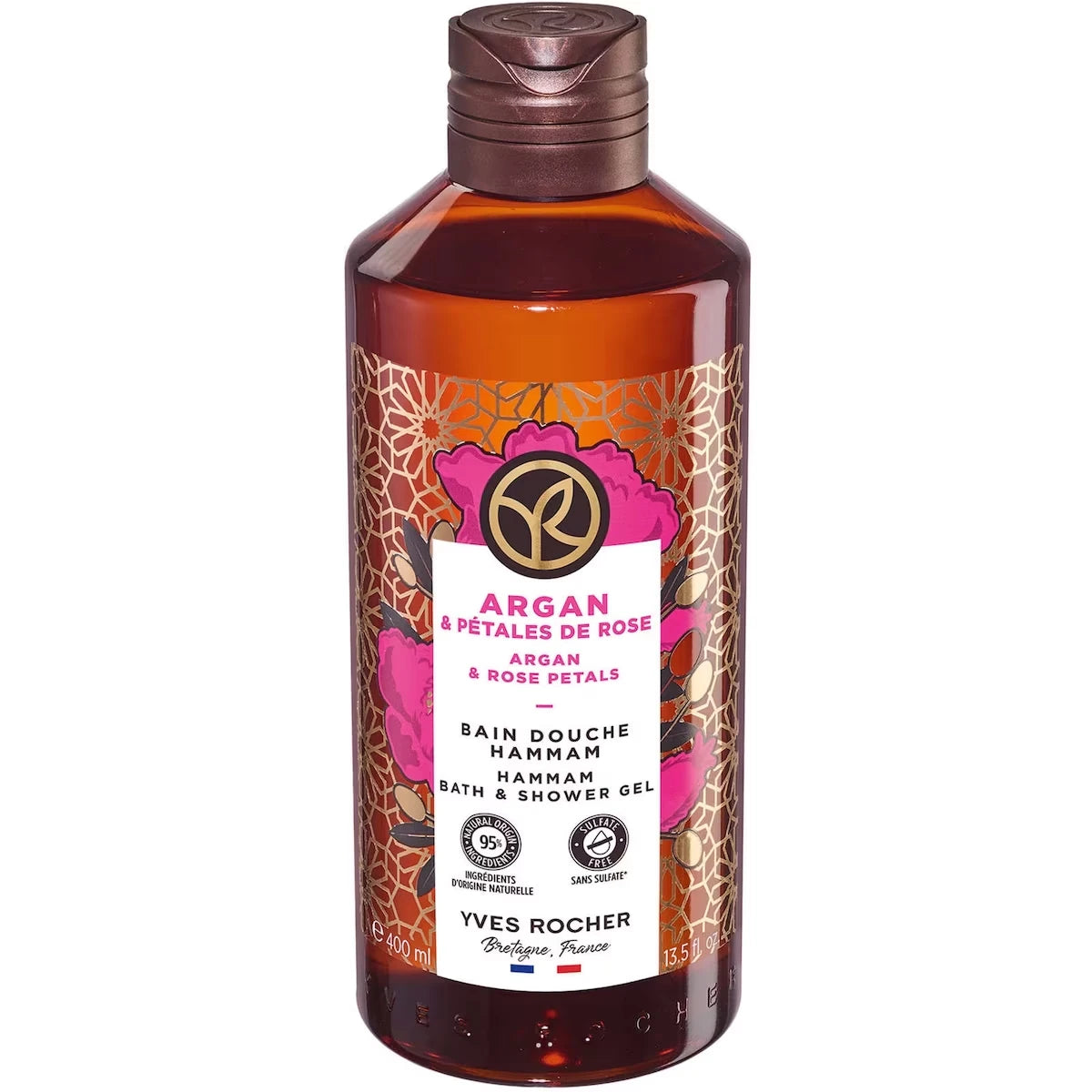 Bain douche hammam argan & pétales de rose
