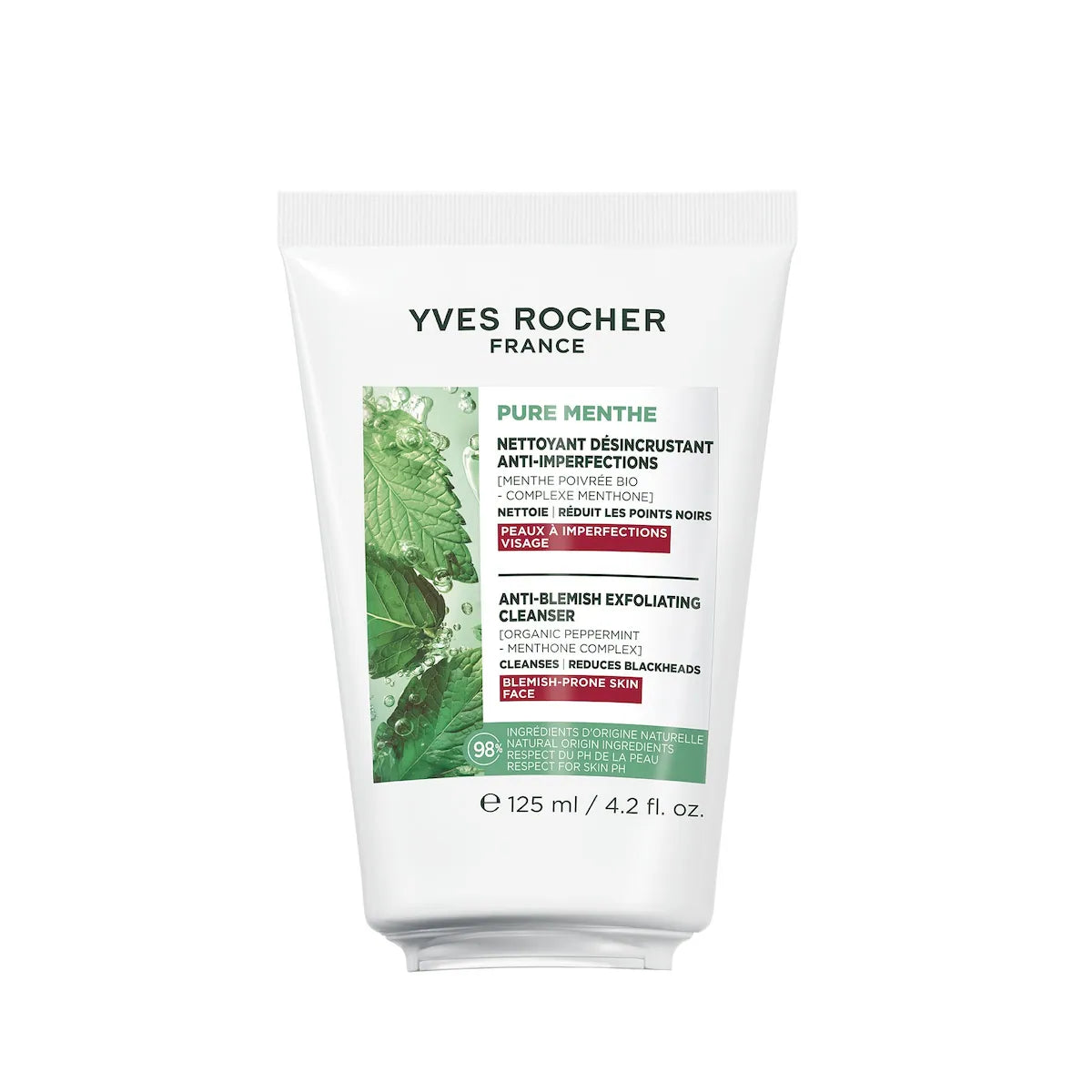 Pure menthe anti-blemish exfoliating cleanser