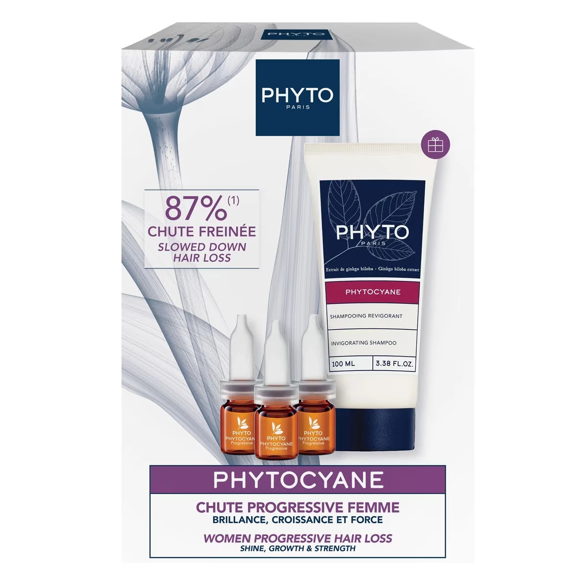 PHYTOCYANE Ensemble Sérum Capillaire Densifiant Femme