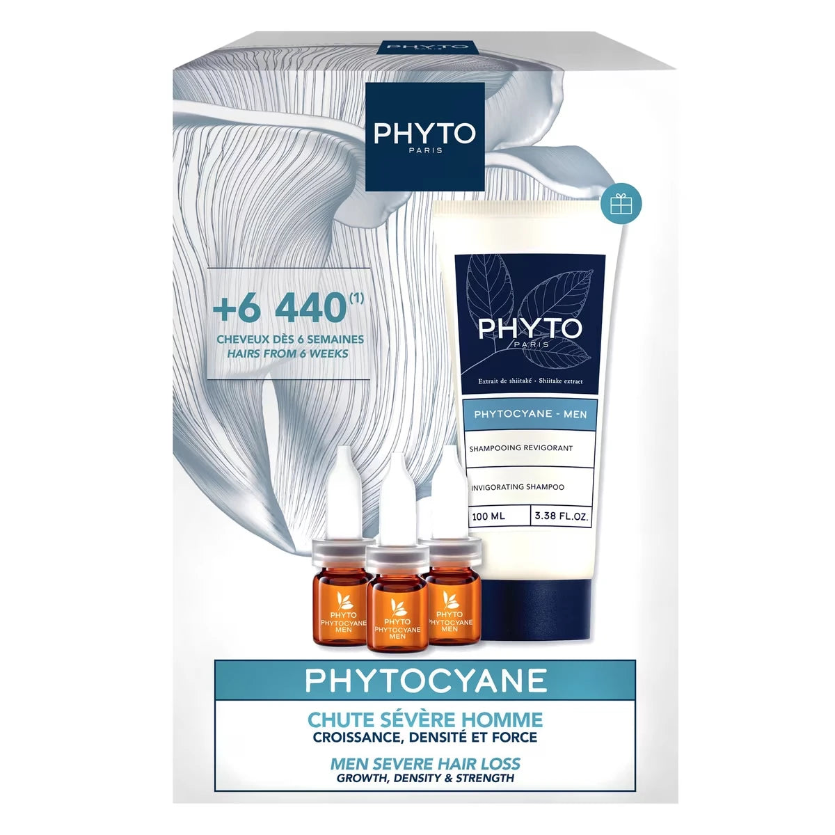 PHYTOCYANE-MEN Ensemble Sérum Capillaire Densifiant Homme