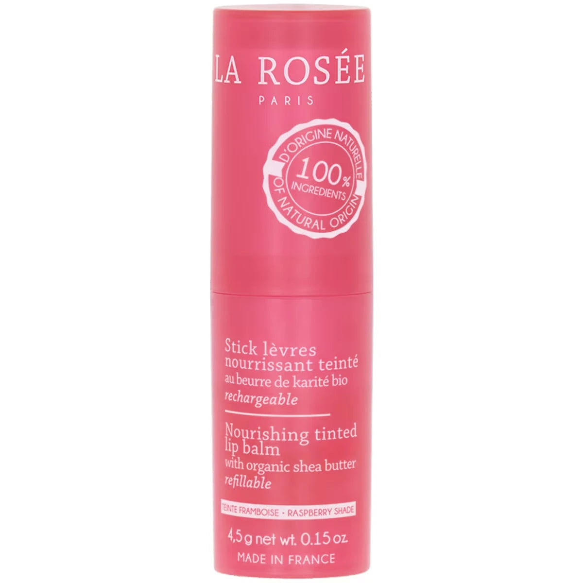 Nourishing refillable tinted lip balm organic shea butter