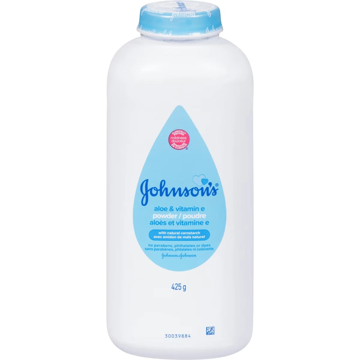 Poudre pour bébés, avec aloès, vitamine e et amidon de maïs