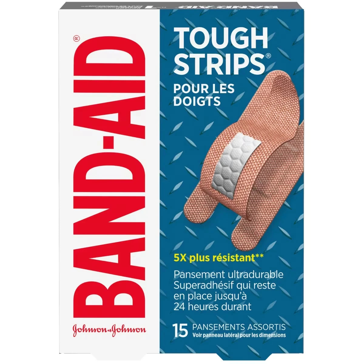 Pansements adhésifs Tough Strips, pour les doigts