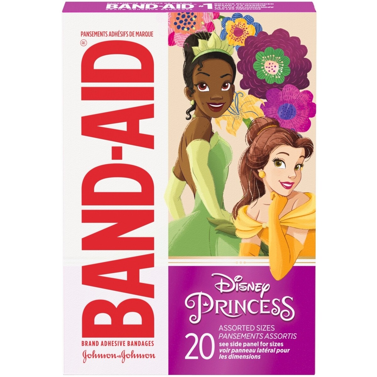 Pansements adhésifs pour enfants, princesses Disney