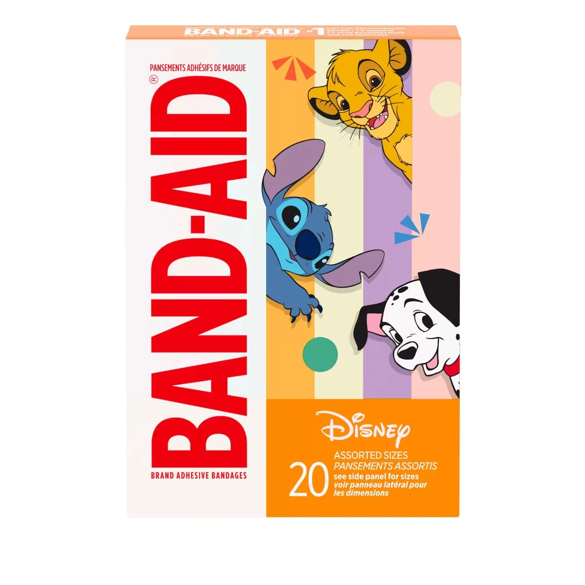 Pansements pour enfants, personnages de classiques Disney